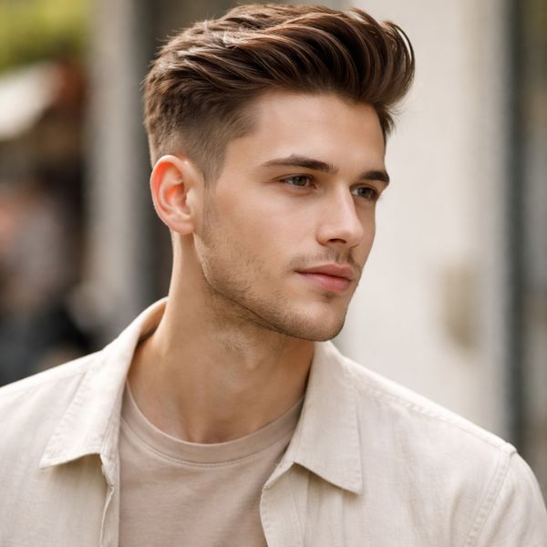 Kiểu tóc nam Undercut vuốt ngược