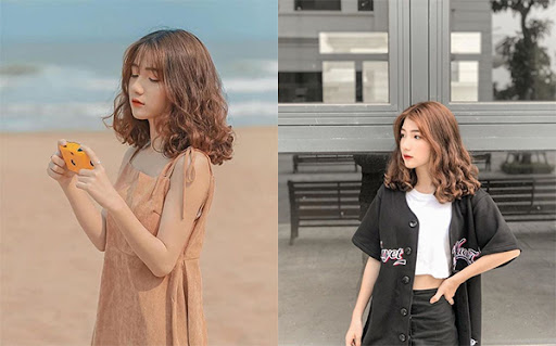 Short layered wavy hair: Loved by women for its youthful, dynamic, and stylish look. This hairstyle will give you a charming and rebellious appearance. Let\'s take a look at some images of short layered wavy hair to get inspiration for your new hairstyle.