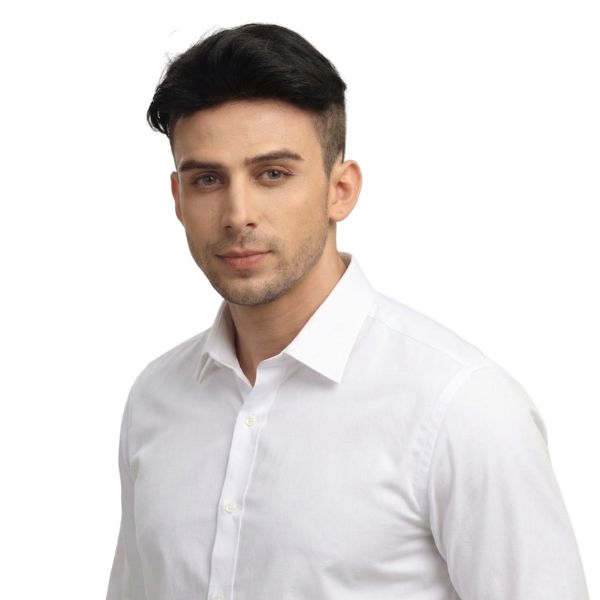 Tóc giả nguyên đầu nam Undercut 