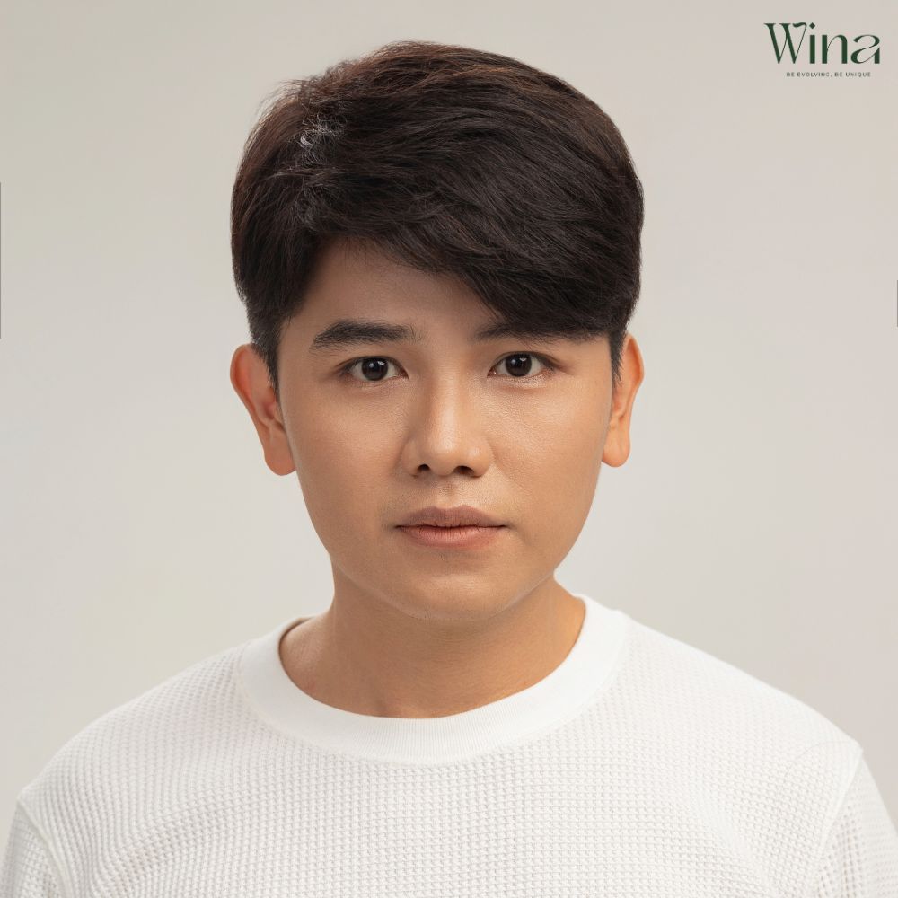 Tóc giả nam kiểu Side Part rẽ ngôi 7/3