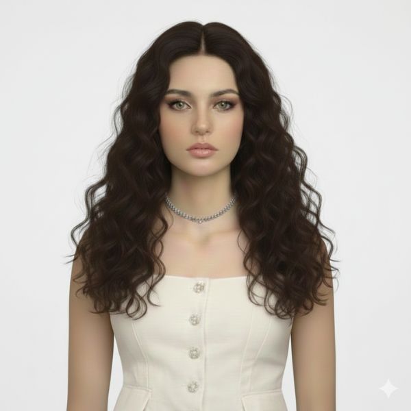 Tóc giả nữ ngắn xoăn xù mì