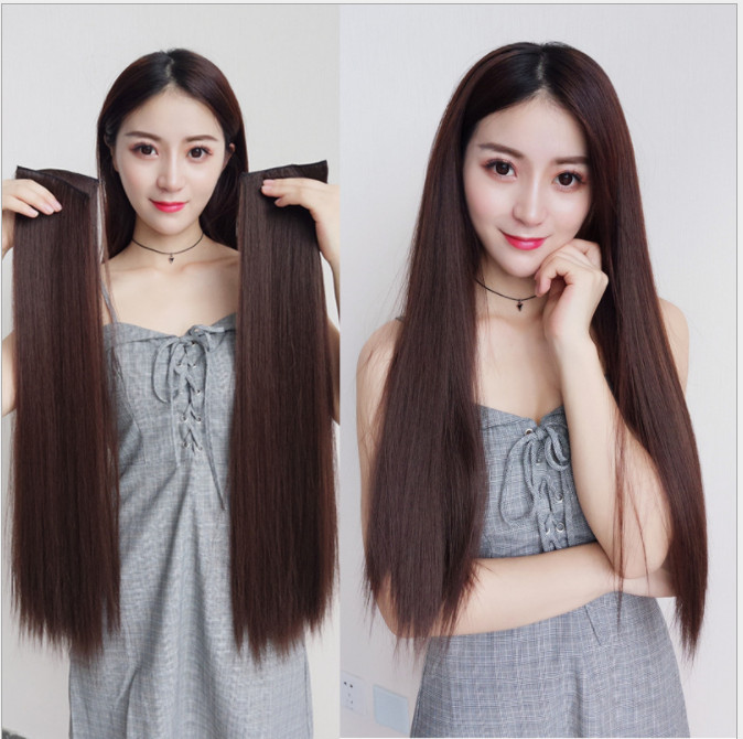 Tóc Kẹp Nối 3 Tép Sợi Tơ Chịu Nhiệt Thẳng Dài 40cm - 60cm Tóc Kẹp Nối 3 Tép Sợi Tơ Chịu Nhiệt Thẳng Dài 40cm - 60cm