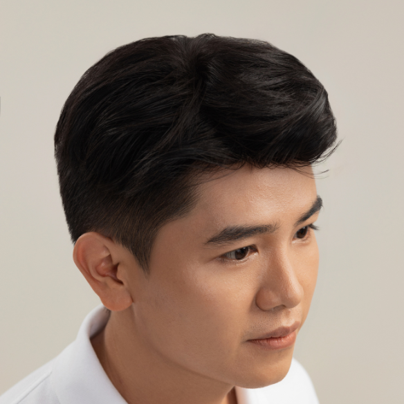 Tóc giả nam che phủ đỉnh đẹp