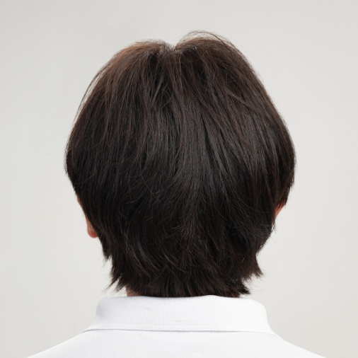 Tóc giả nam Side Part bằng tóc thật