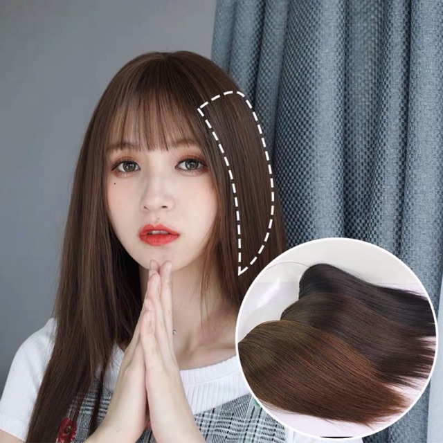tóc kẹp phím phồng