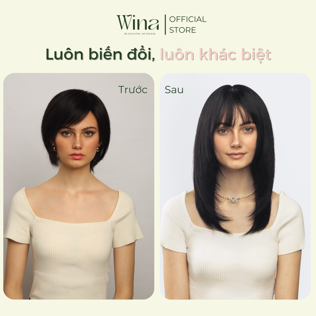 tóc giả nguyên đầu layer 4