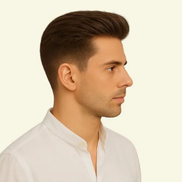 Tóc Giả Nam Che Hói - Kiểu Pompadour Bằng Tóc Thật | Wina
