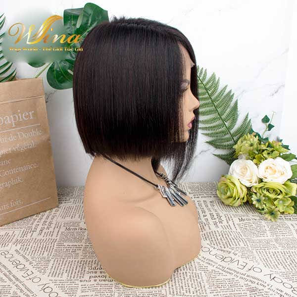 Nguyên Đầu Hai Mái Tóc Thật 35cm Siêu Da Đầu Chải Ngôi 7/3 TTC-08