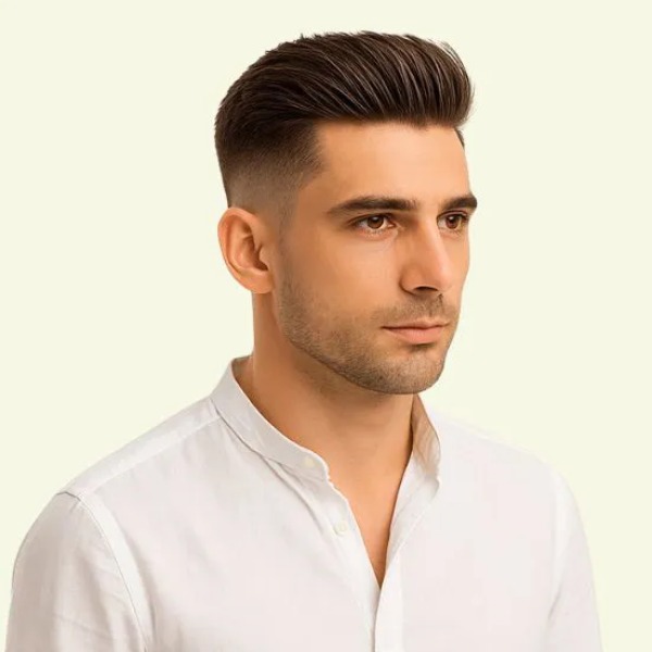Tóc Giả Nam Che Hói - Kiểu Quiff Bằng Tóc Thật | Wina