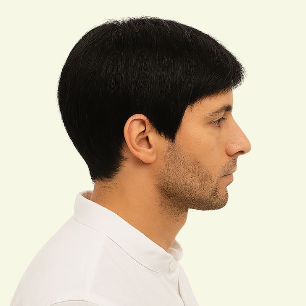 Tóc Giả Nam Nguyên Đầu - Kiểu Basic Bằng Tóc Thật Siêu Da 4D | Wina Wigs