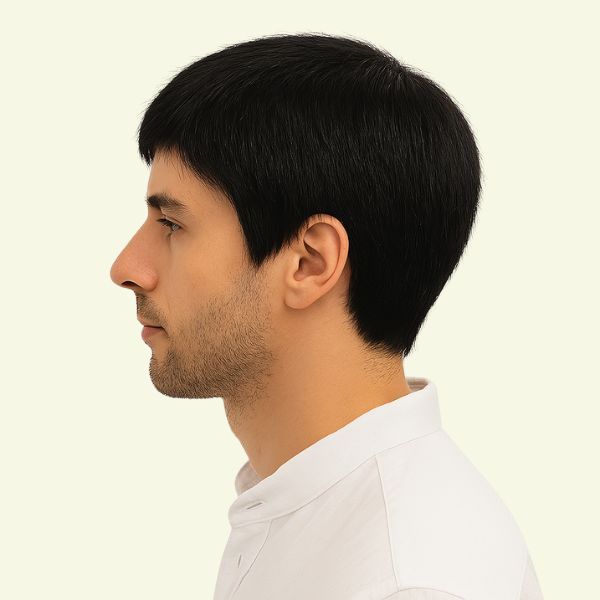 Tóc Giả Nam Nguyên Đầu - Kiểu Basic Bằng Tóc Thật Siêu Da 4D | Wina Wigs