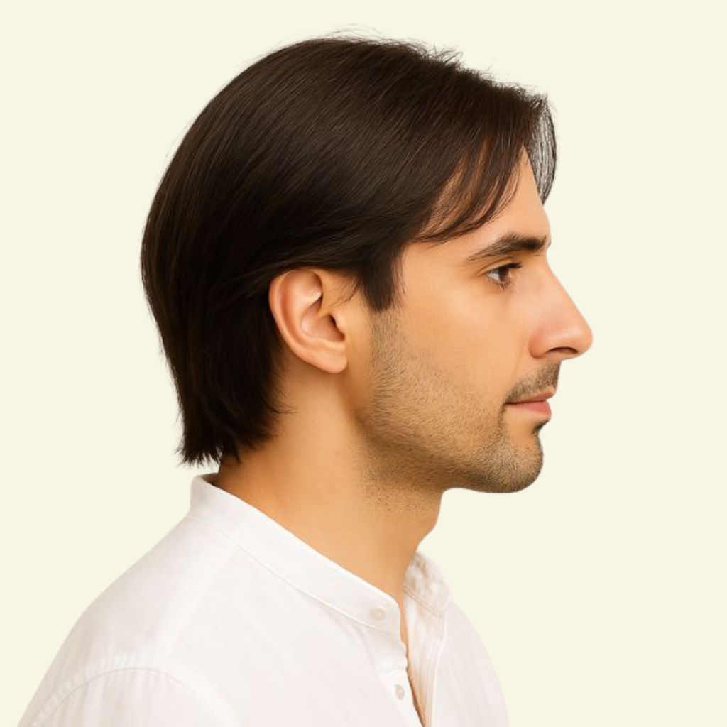 Tóc Giả Nam Nguyên Đầu - Kiểu Side Part Hàn Quốc Bằng Tóc Thật | Wina