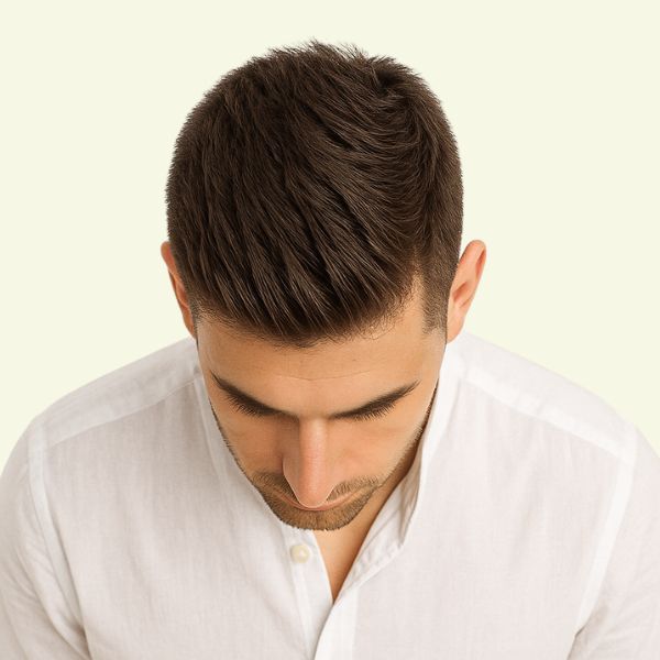 Tóc Giả Nam Che Hói - Kiểu Quiff Bằng Tóc Thật | Wina
