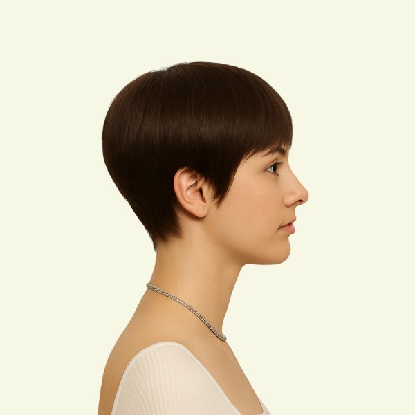 Tóc Giả Nữ Nguyên Đầu - Kiểu Tém Trung Niên Xoáy Đỉnh | Wina