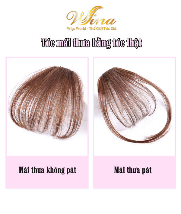 Mái Thưa Tóc Thật Không Pát MTT-04