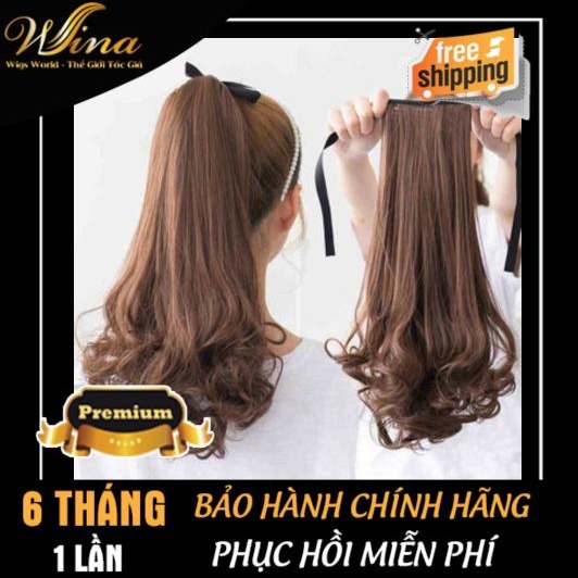 Tóc Cột Xoăn Đuôi 48cm Tơ Nhân Tạo D15