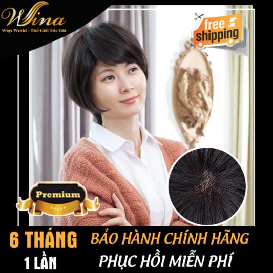 Tóc giả trung niên bằng tóc thật TGT-009