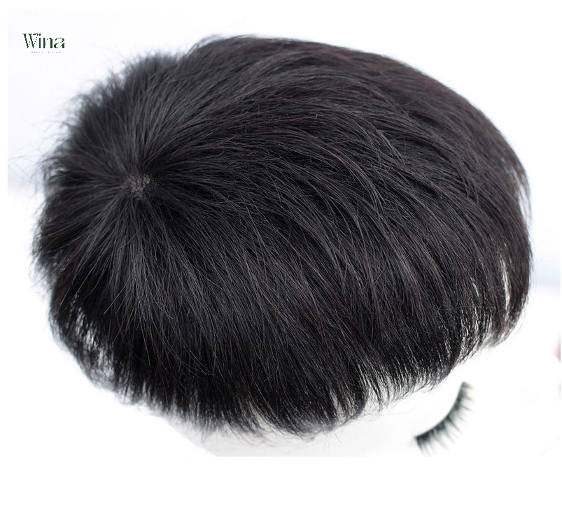 Tóc Giả Nam Mái Hói Kiểu Mullet