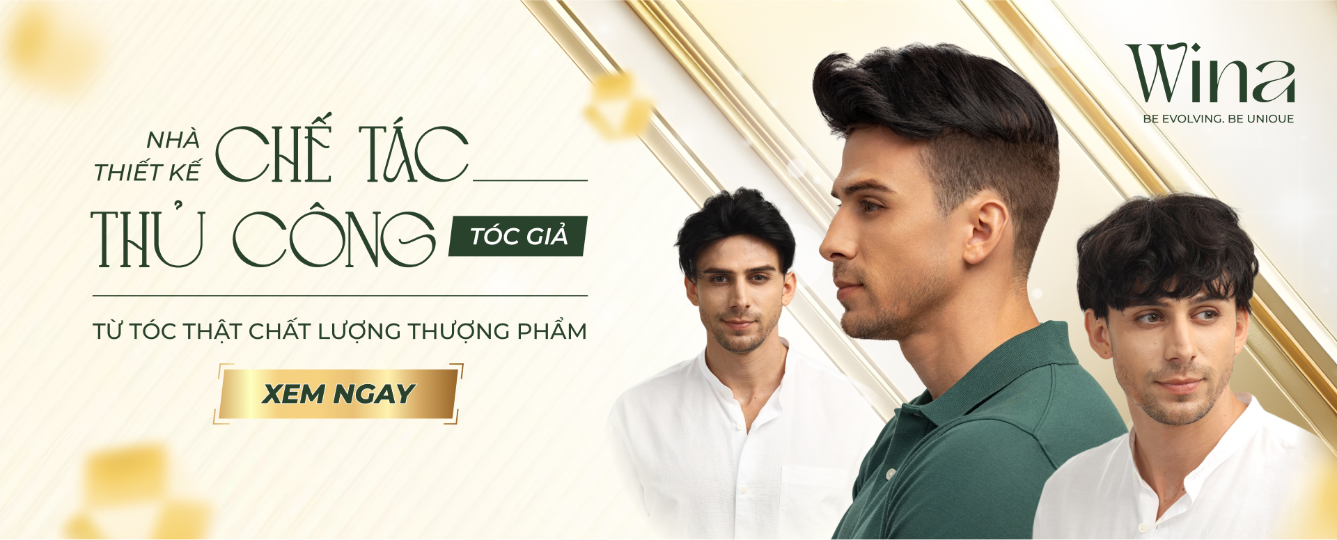 Nhà Chế Tác Tóc Giả Thủ Công Từ Tóc Thật