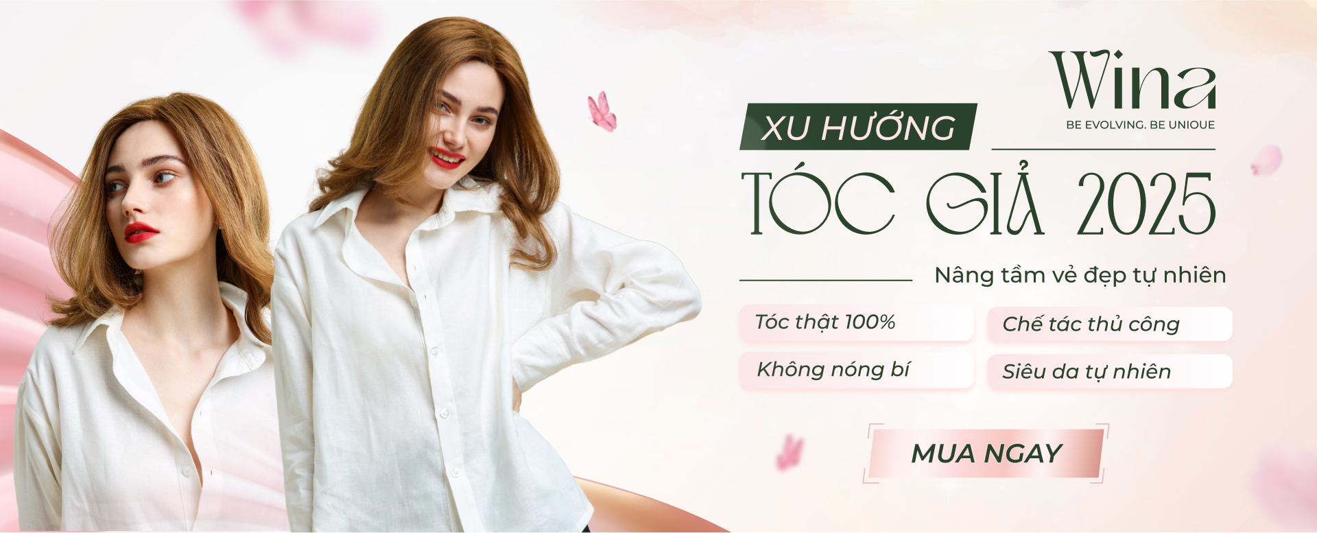 Tóc Giả Bằng Tóc Thật Cao Cấp