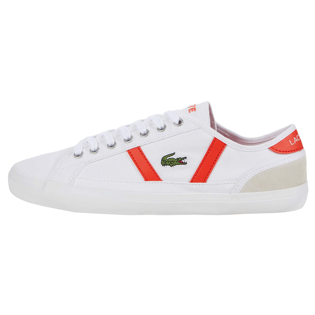 Giày Lacoste Sideline 120 – Trắng/Đỏ