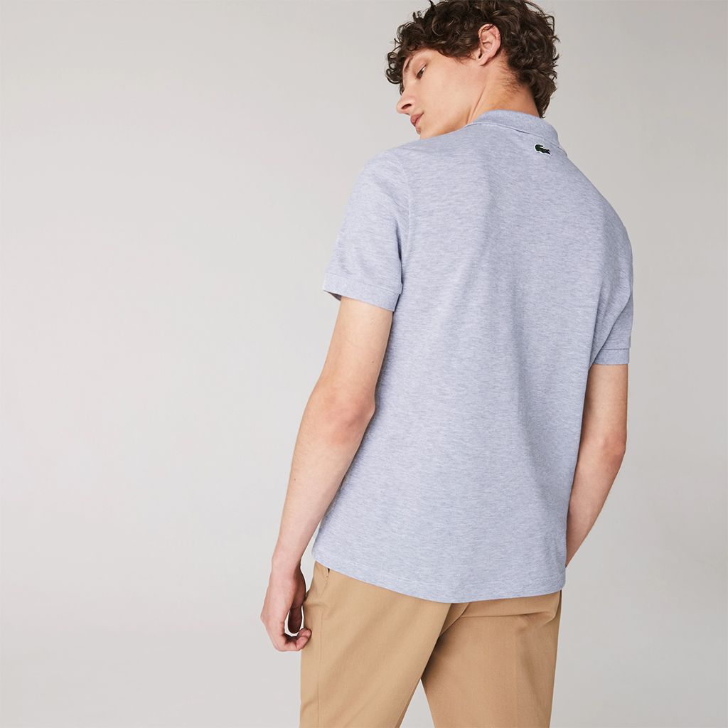 Áo Lacoste Polo Regular Fit Crocodile Badge – Ghi xám