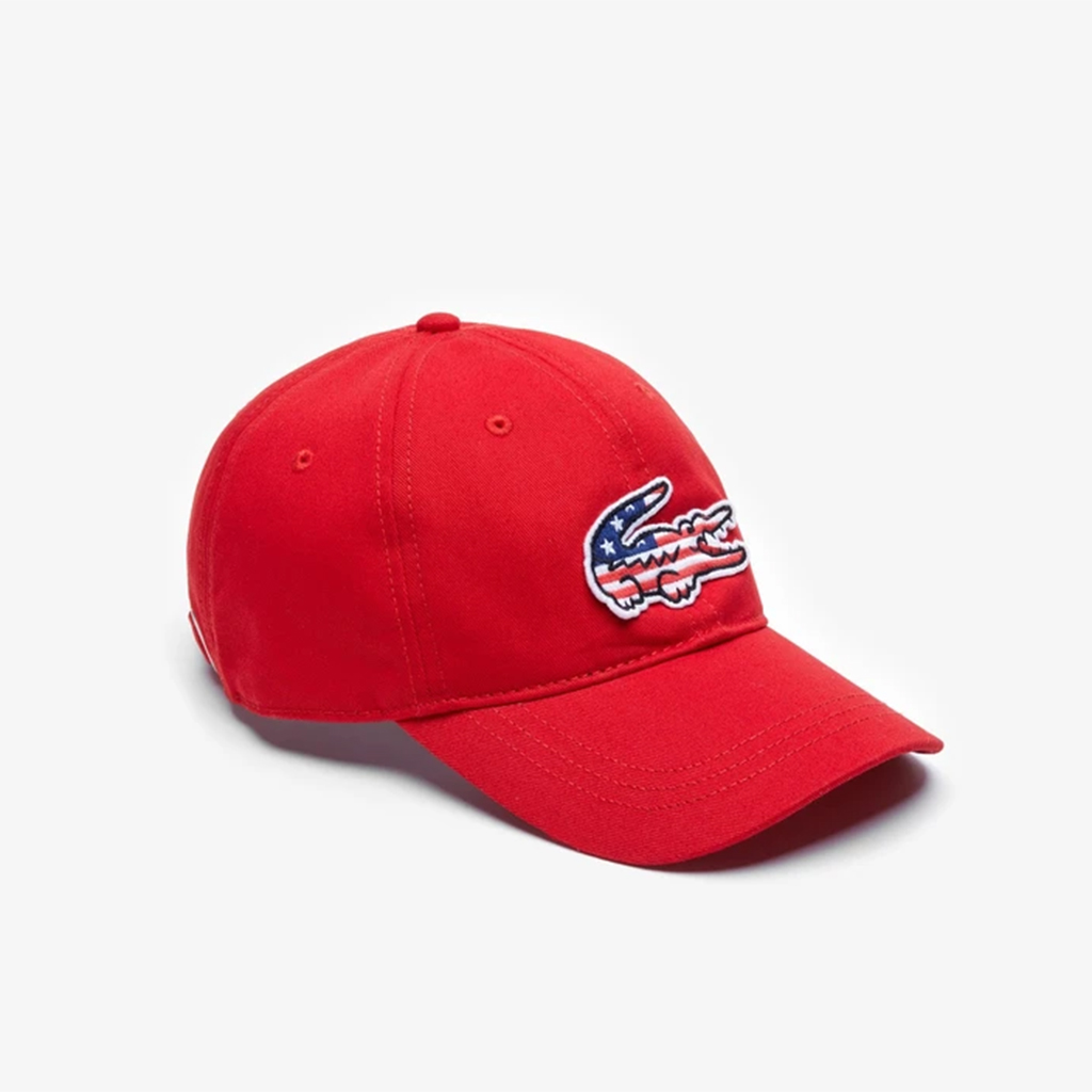 Mũ Lacoste American Flag Croc – Đỏ