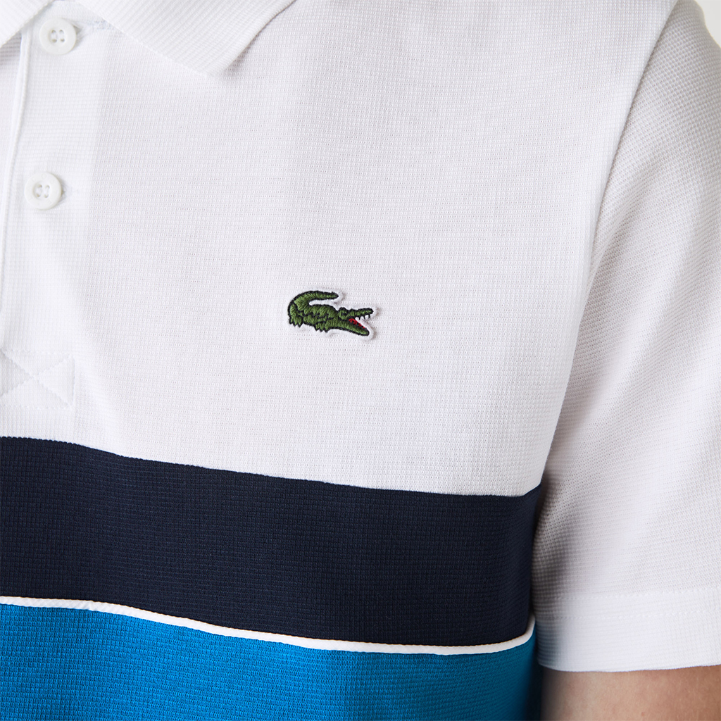 Áo Lacoste SPORT Tricolor Paneled (Trắng)