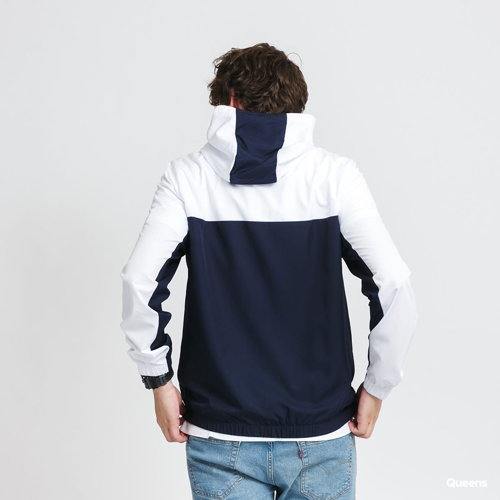 Áo khoác Lacoste SPORT Hooded Colourblock khóa kéo - Trắng-Navy