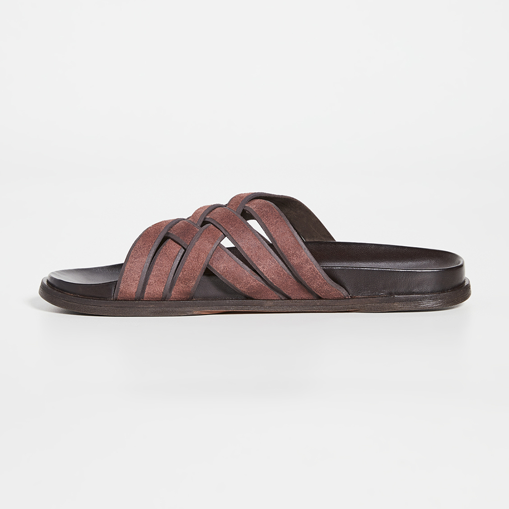 Dép Cole Haan Feathercraft Slide Sandals – Nâu