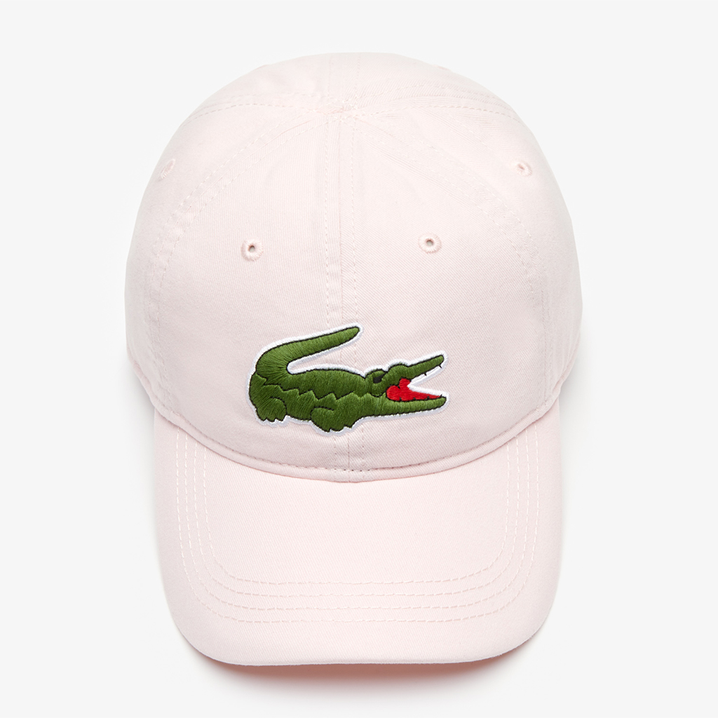 Mũ Lacoste Gabardine Big Crocodile (Màu Hường)