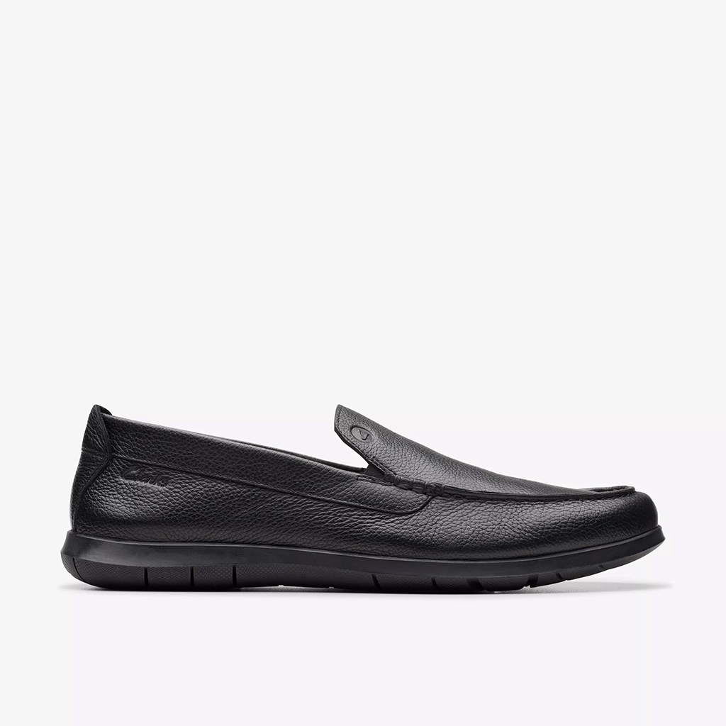 Giày lười da nam Clarks Flx Stp – Màu Đen