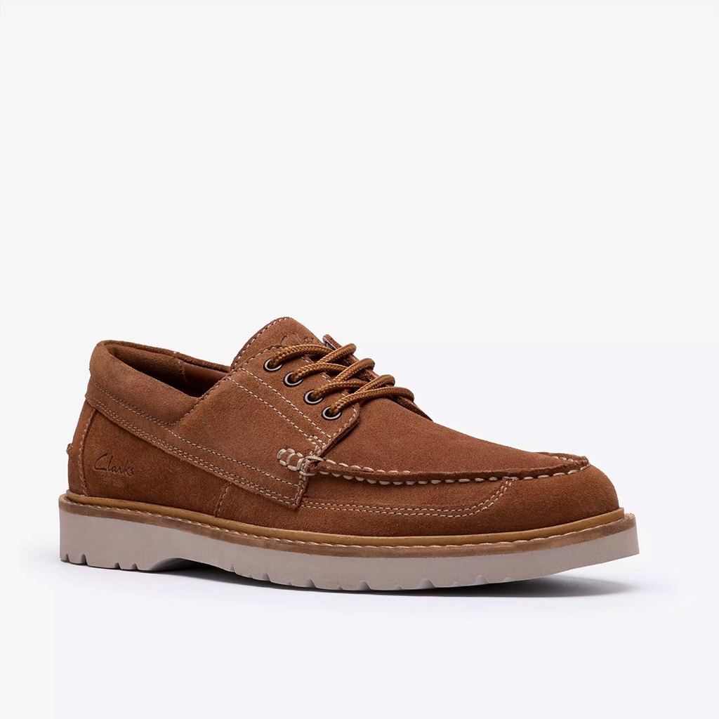 Giày tây nam Clarks Moc 84529 – Màu Nâu