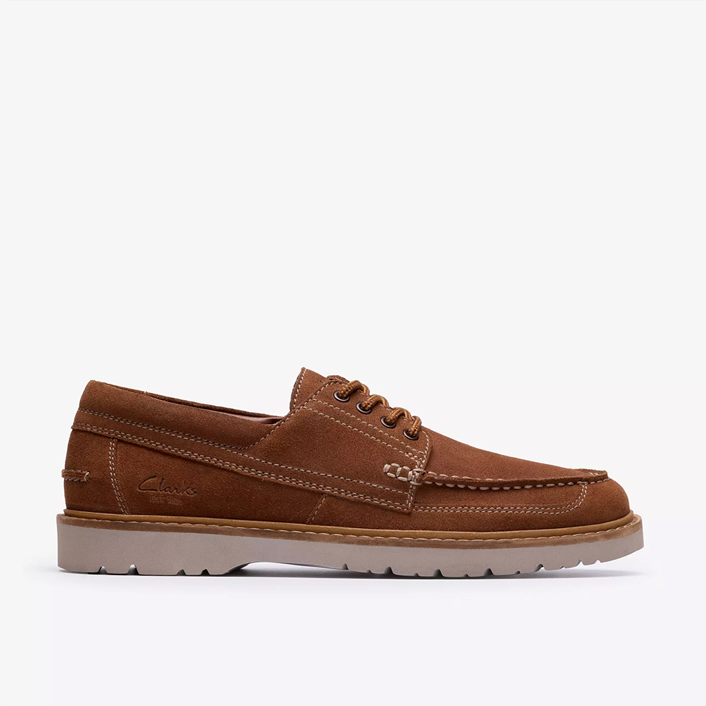 Giày tây nam Clarks Moc 84529 – Màu Nâu