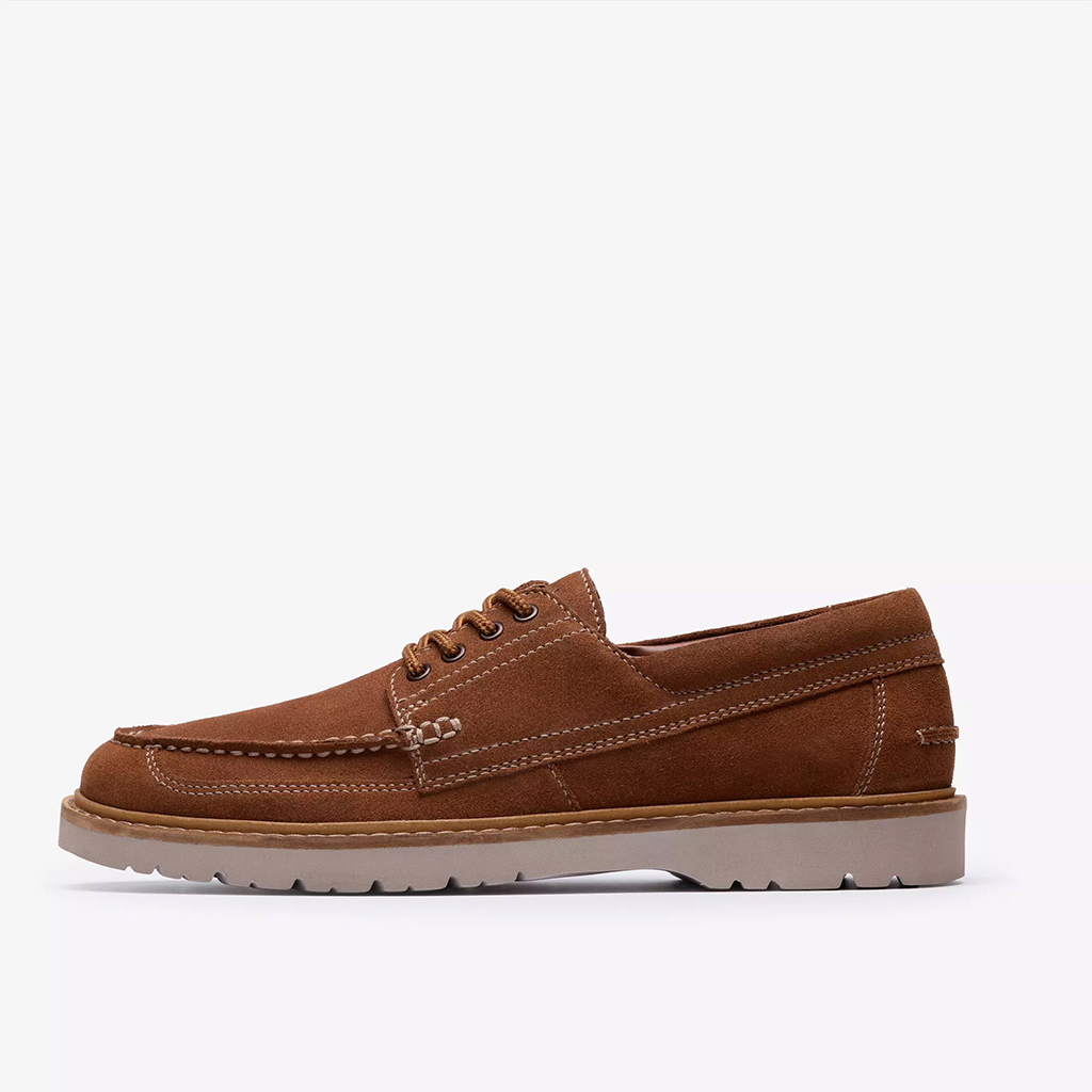 Giày tây nam Clarks Moc 84529 – Màu Nâu