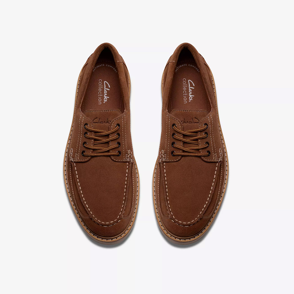 Giày tây nam Clarks Moc 84529 – Màu Nâu