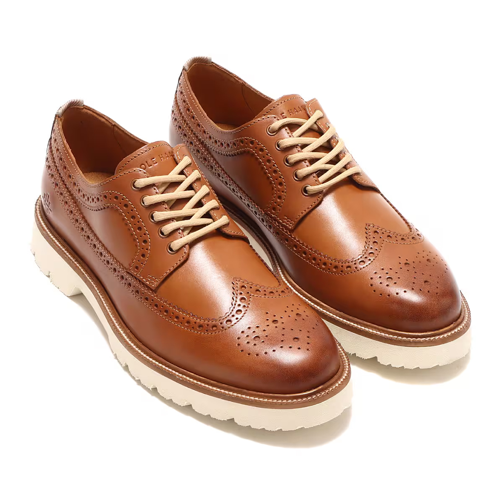 Giày Cole Haan American Classics Longwing Oxford – Màu nâu vàng