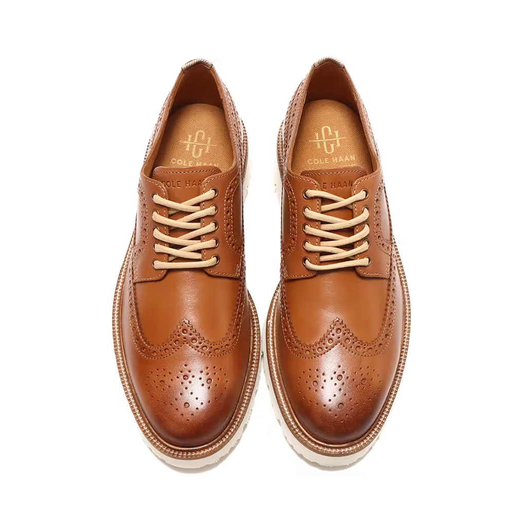 Giày Cole Haan American Classics Longwing Oxford – Màu nâu vàng