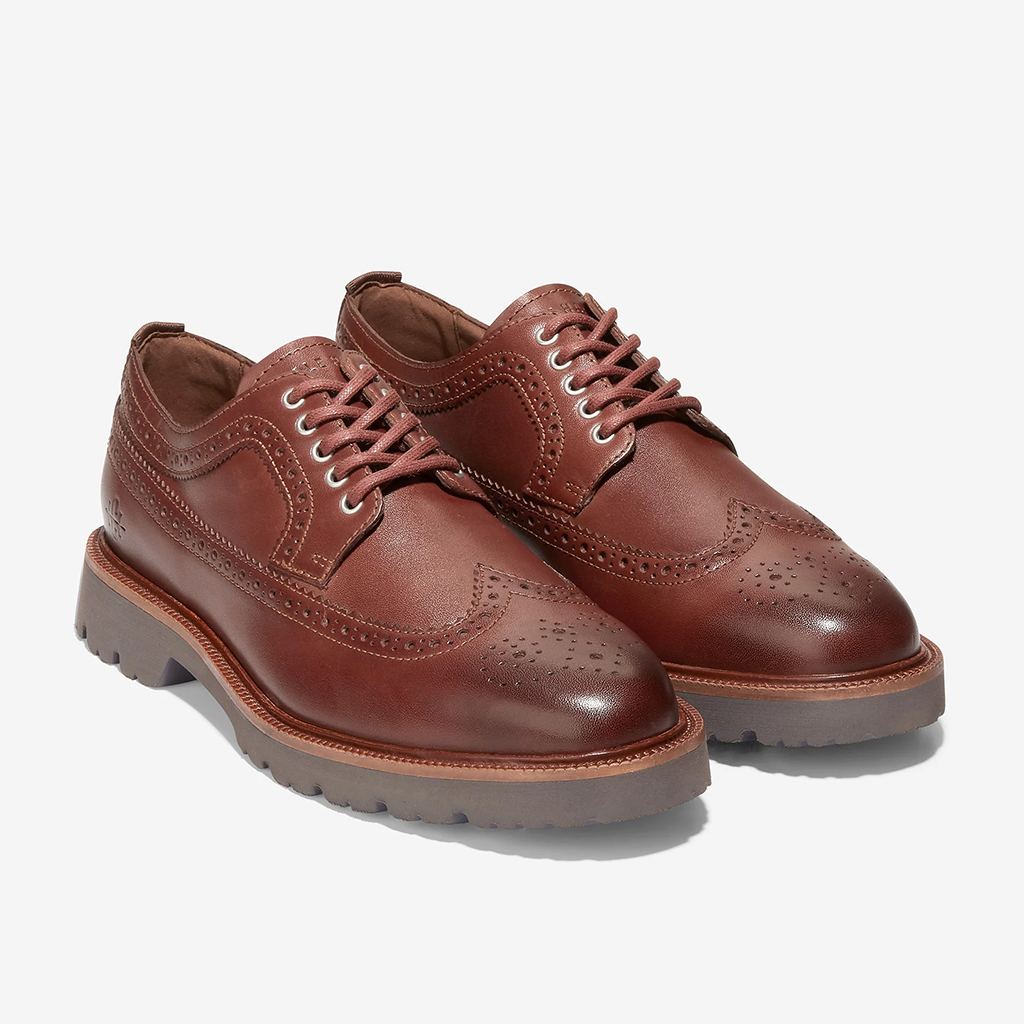 Giày Cole Haan American Classics Longwing Oxford – Màu nâu đậm