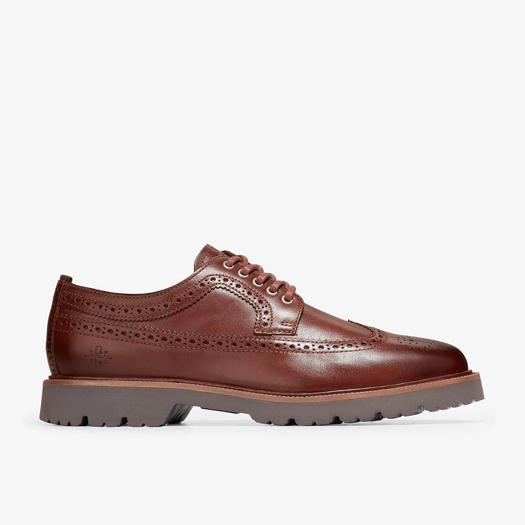 Giày Cole Haan American Classics Longwing Oxford – Màu nâu đậm