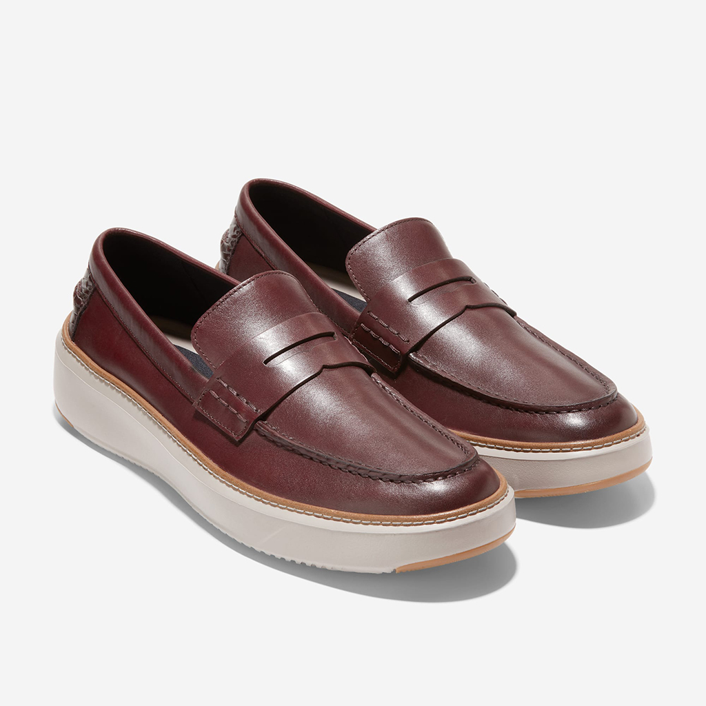 Giày lười nam Cole Haan GrandPro Topspin Penny Loafer – Màu đỏ đun