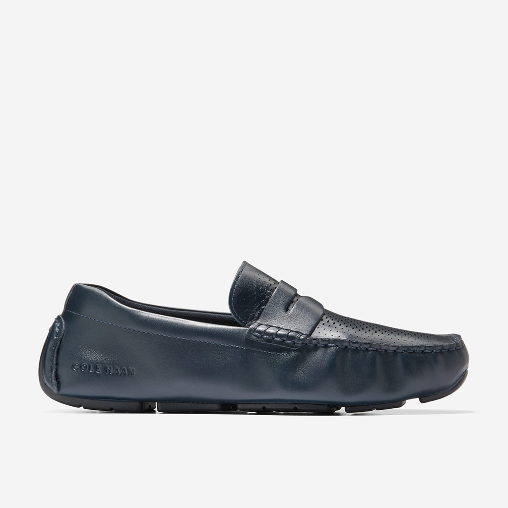 Giày lười Cole Haan Grand Laser Penny Driver – Xanh blue đậm