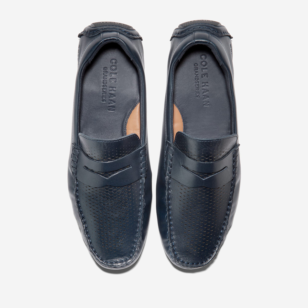 Giày lười Cole Haan Grand Laser Penny Driver – Xanh blue đậm