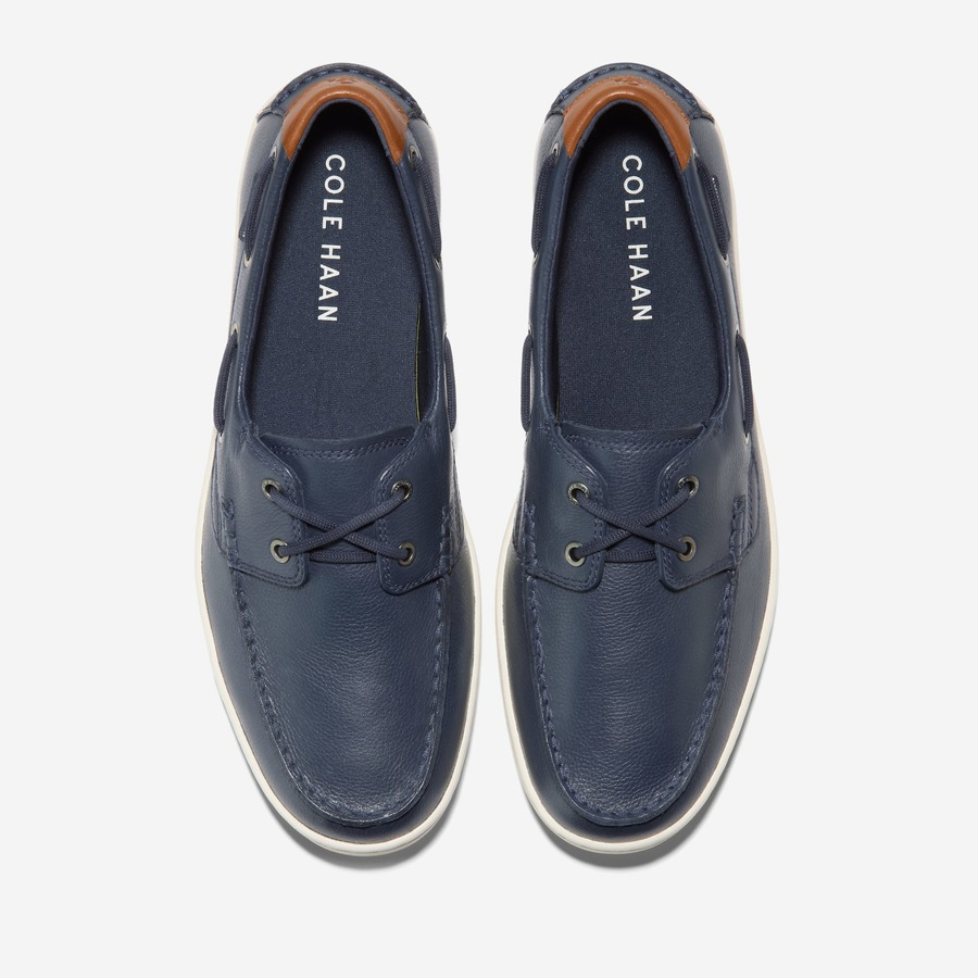Giày Cole Haan Nantucket Boat – Xanh Navy
