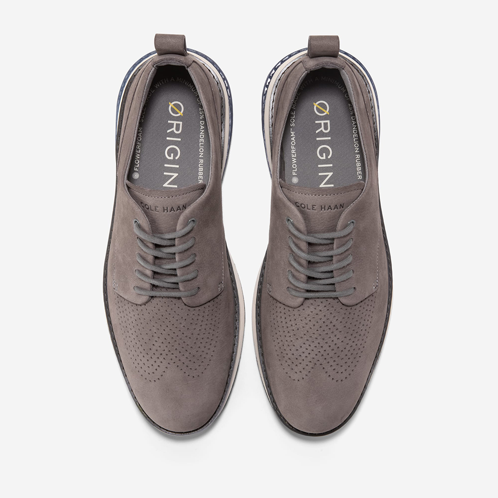 Giày tây nam Cole Haan ØriginalGrand Energyweave Perforated Plain Toe Oxfords – Màu Xám nhạt