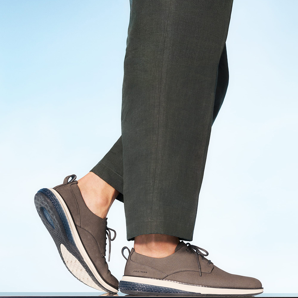 Giày tây nam Cole Haan ØriginalGrand Energyweave Perforated Plain Toe Oxfords – Màu Xám nhạt