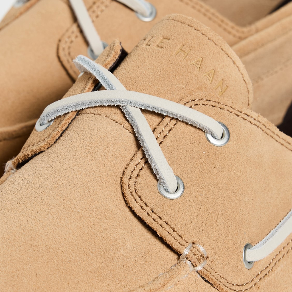 Giày lười nam Cole Haan GP Windward Boat – Màu nâu nhạt