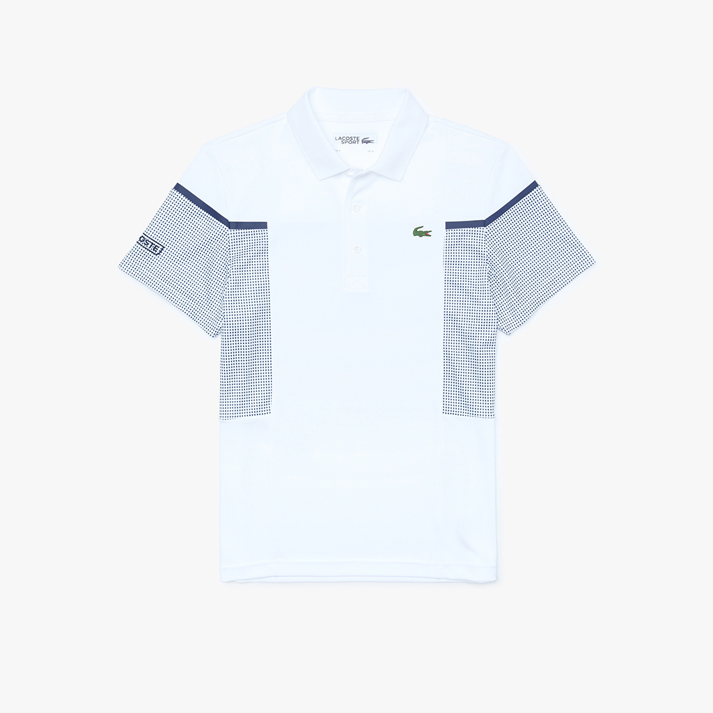 Áo Polo Lacoste SPORT Mesh Panel Breathable Tennis (Trắng)