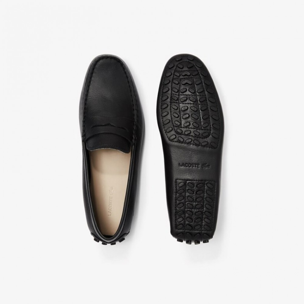 Giày Lười Moccasins Lacoste Concours 118 - Đen