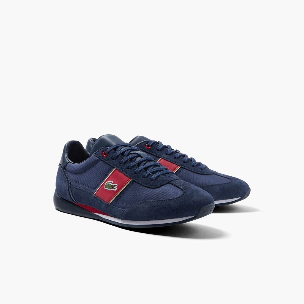 Giày nam Lacoste Angular Textile and Leather 222 – Xanh Navy